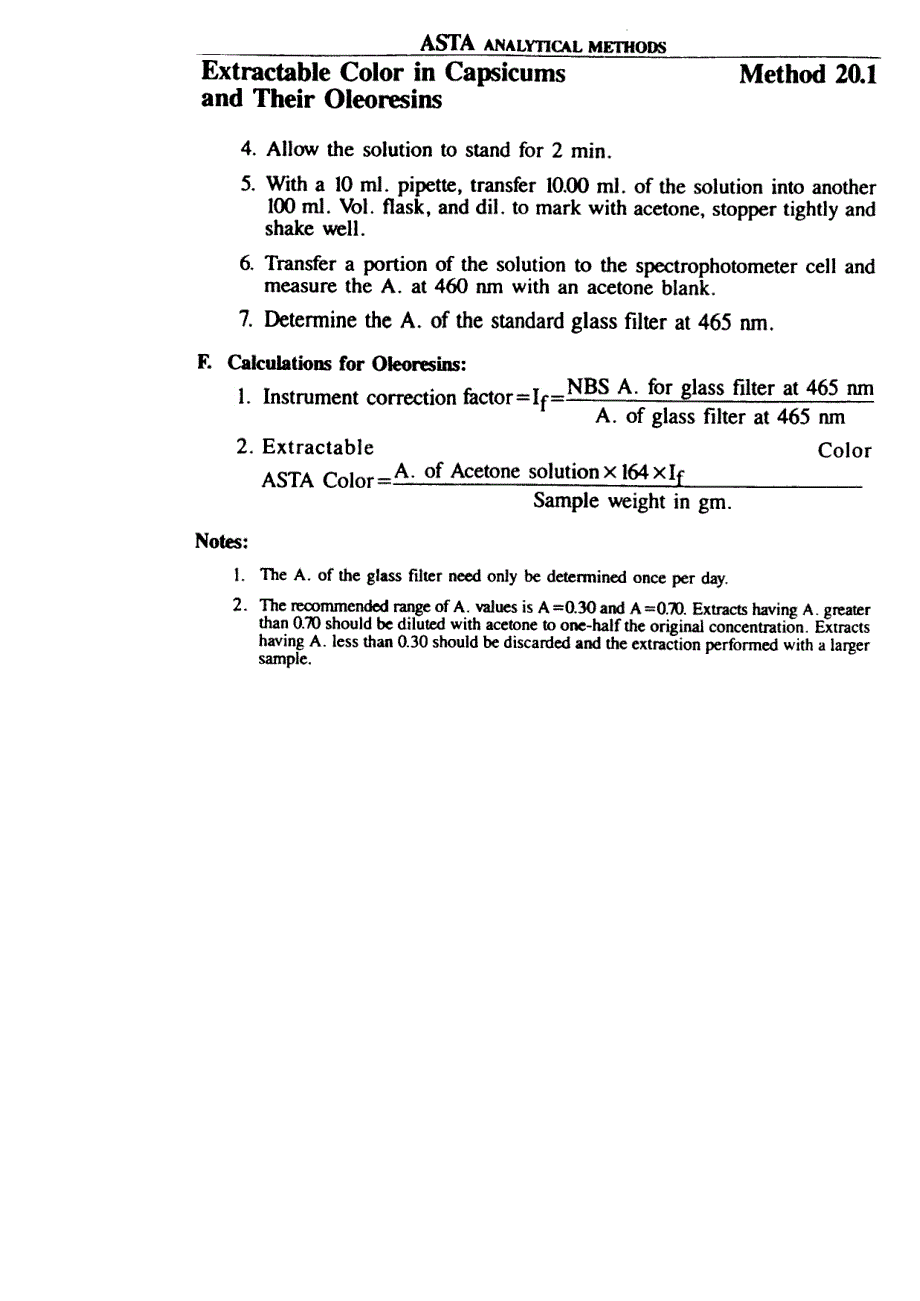 辣椒色价检验方法asta method 20 1_第2页