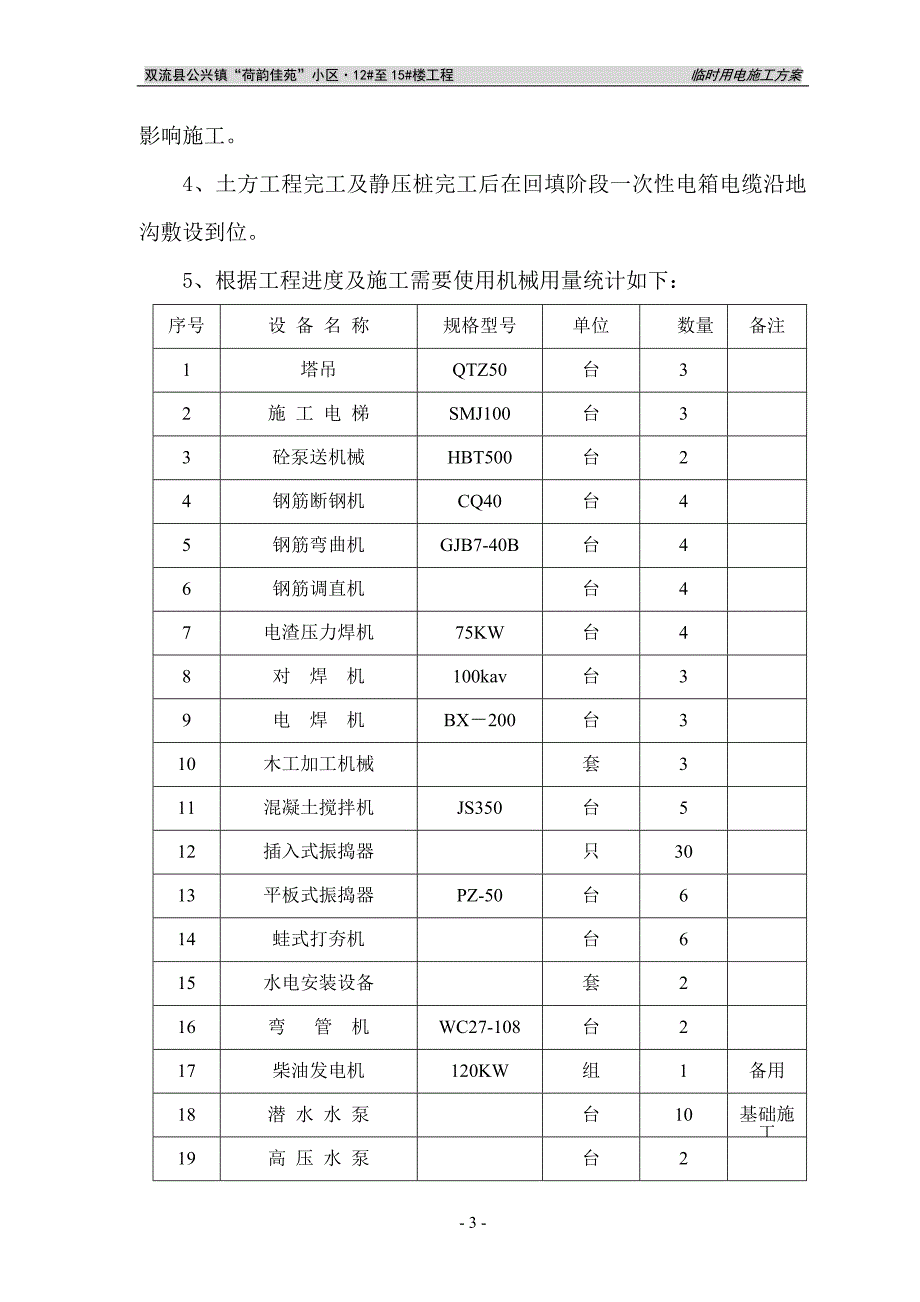 某楼层现场施工临时用电方案_第3页