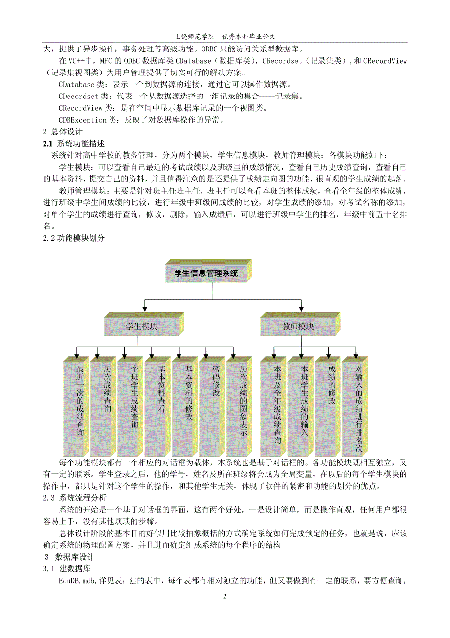 基于visual c++实现的学生信息管理系统的设计与实现_第2页