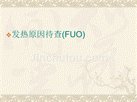 原因不明的发热(FUO)(北京协和医院)
