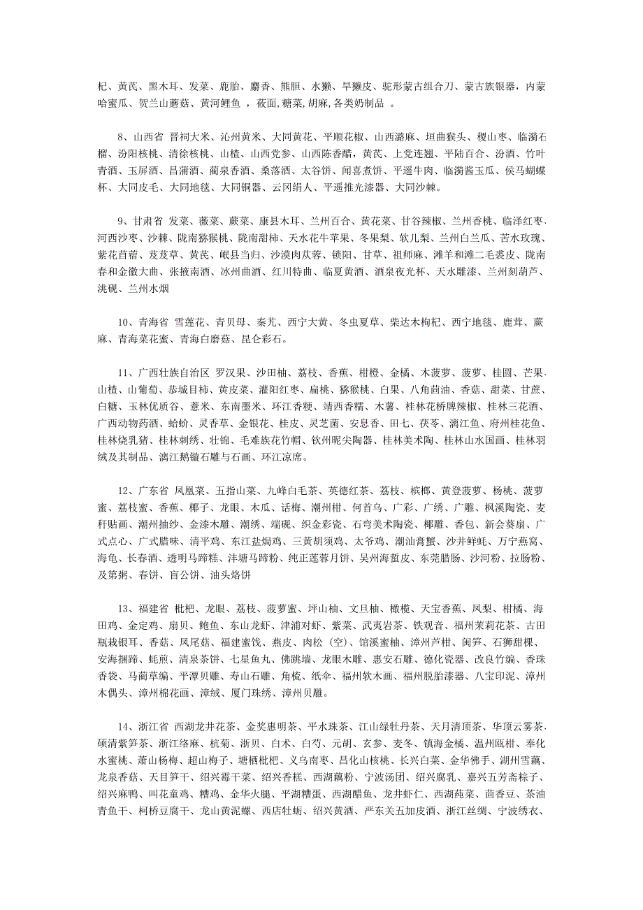 全国特产一览表,这下好了,到哪就买啥东东吃!_第2页