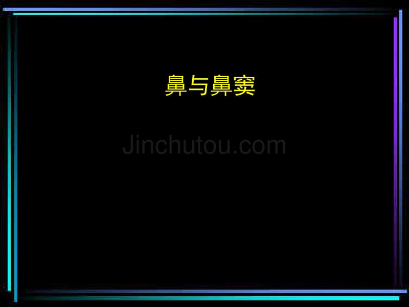 CT诊断学  鼻与鼻窦CT_第1页