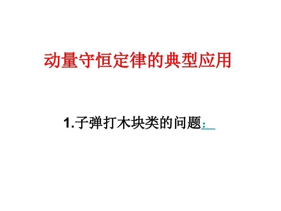 高三物理动量守恒定律典型应用_第5页