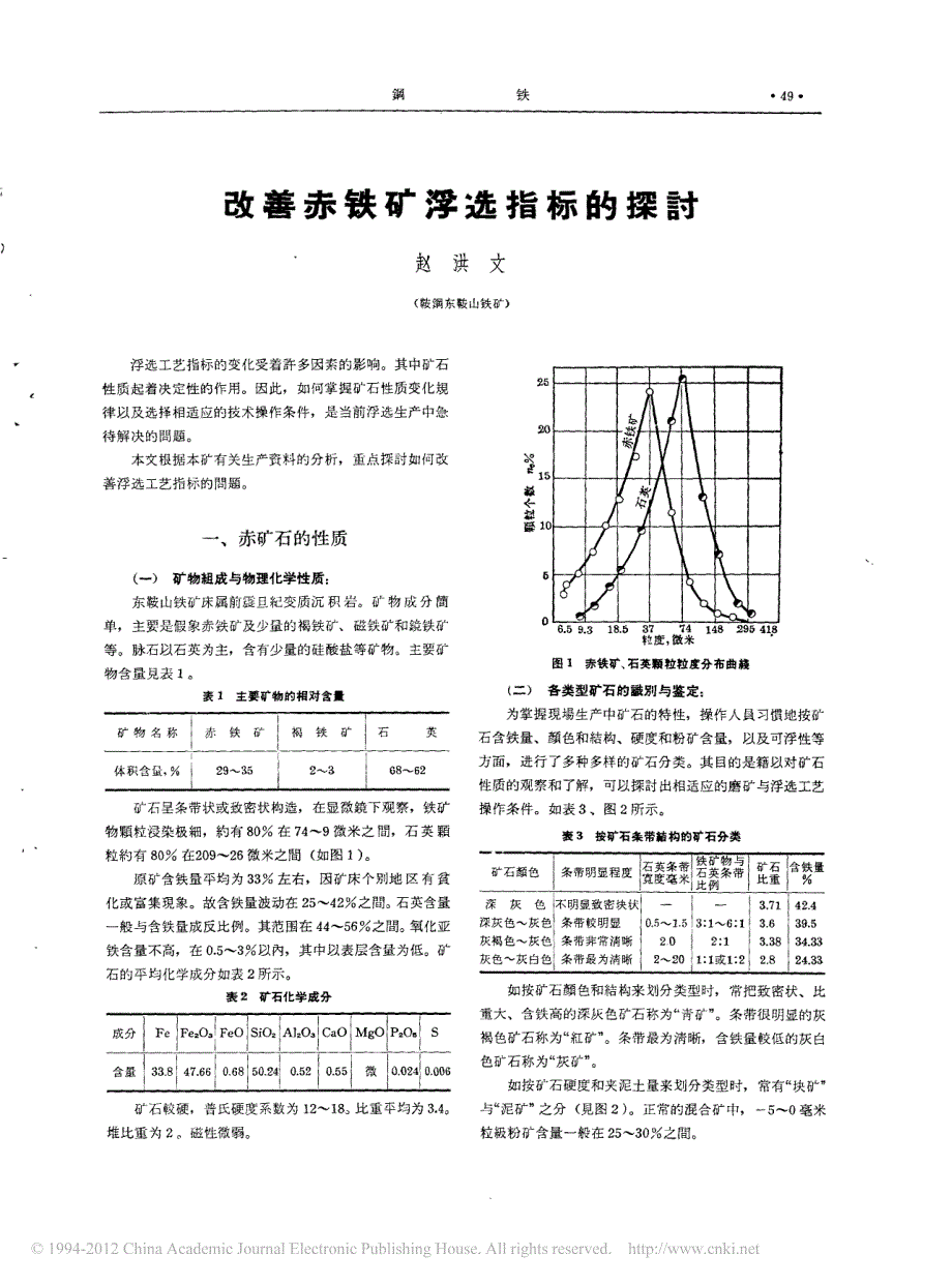 改善赤铁矿浮选指标的探讨 (1)_第1页