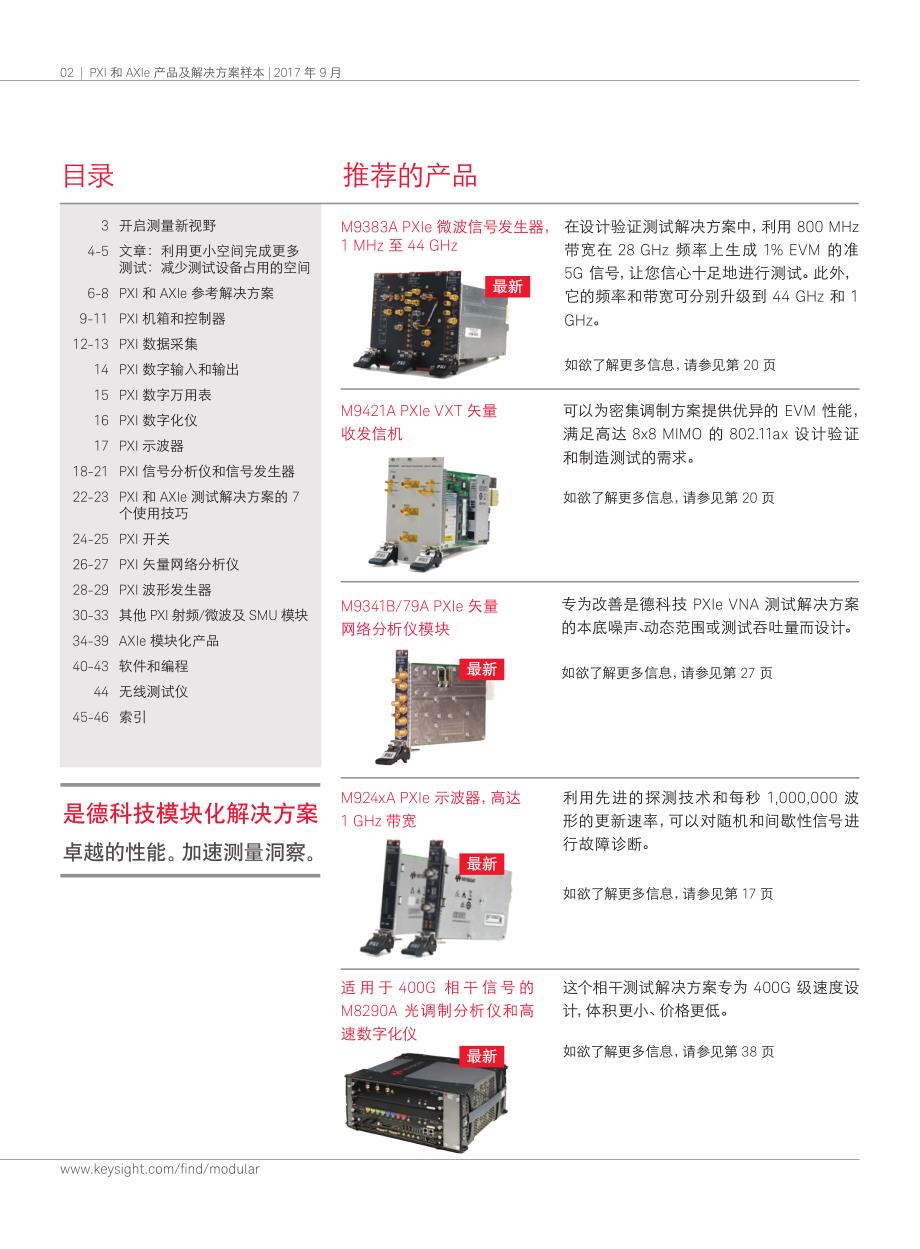 是德科技PXI和AXIe产品及解决方案_第2页