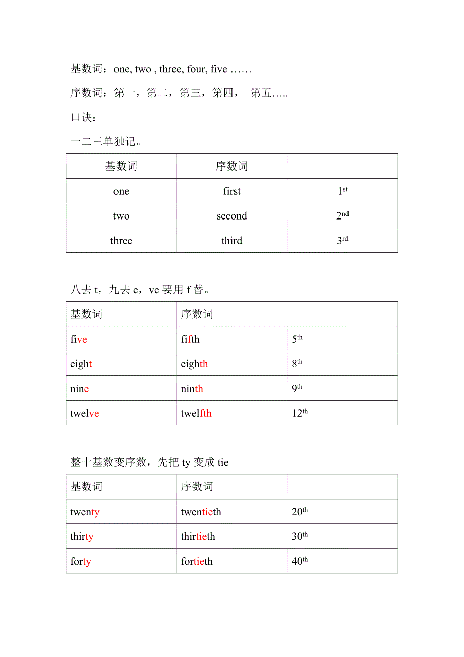 基数词和序数词2_第1页