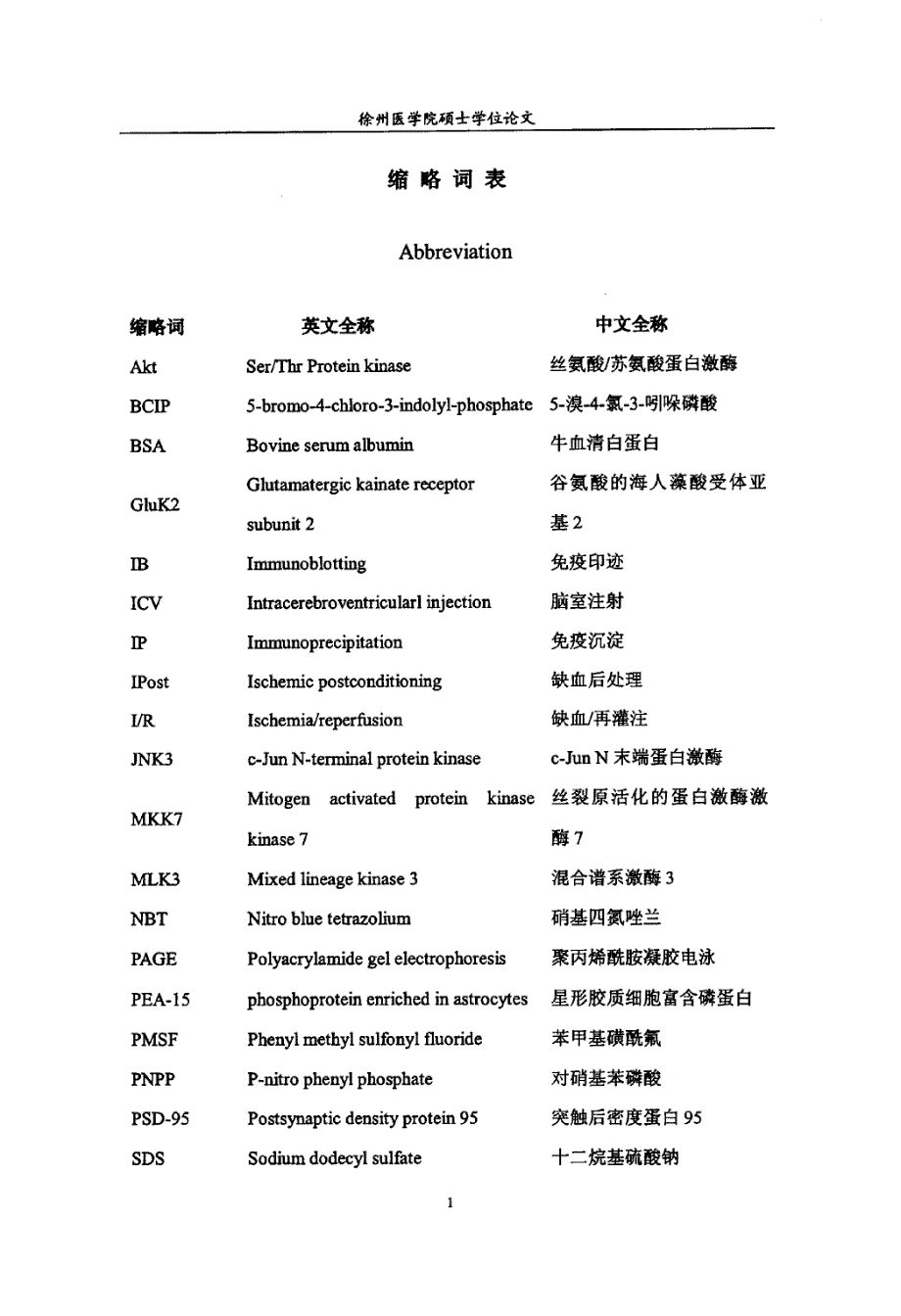 Akt和PEA15在缺血后处理对抗全脑缺血再灌注损伤中的作用研究_第4页