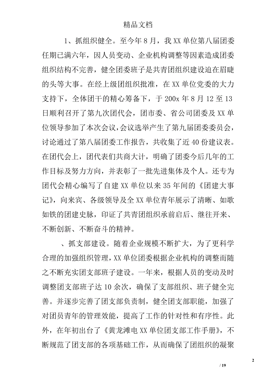 团委总结精选_第2页