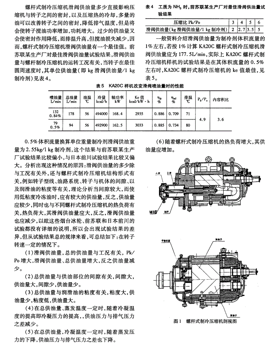螺杆式氨制冷压缩机油压低问题试验分析_第3页