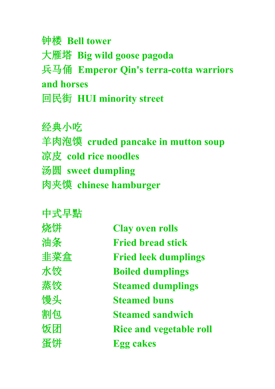 西安小吃英文翻译_第1页