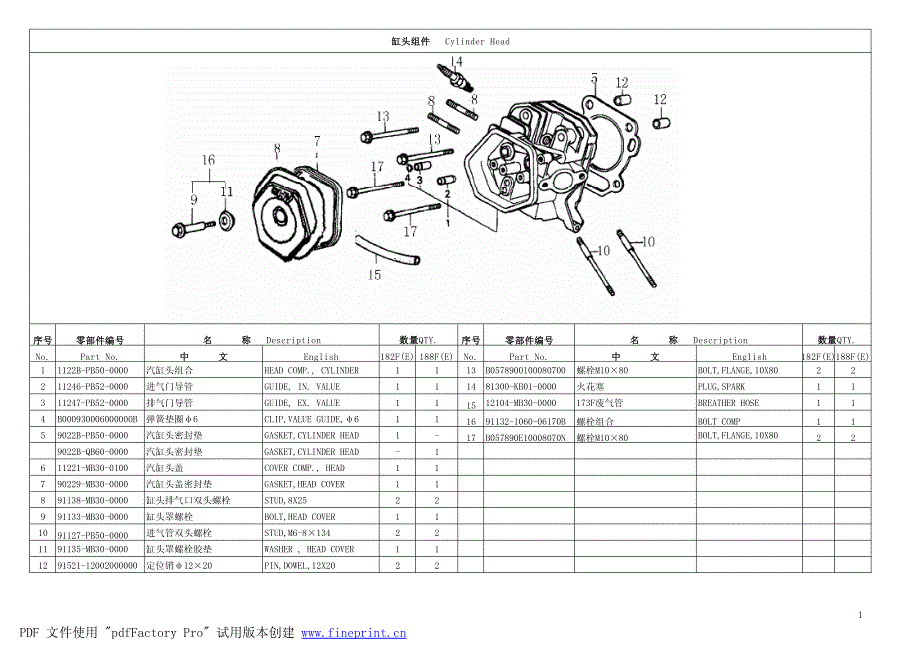 缸头组件 cylinder head_第1页