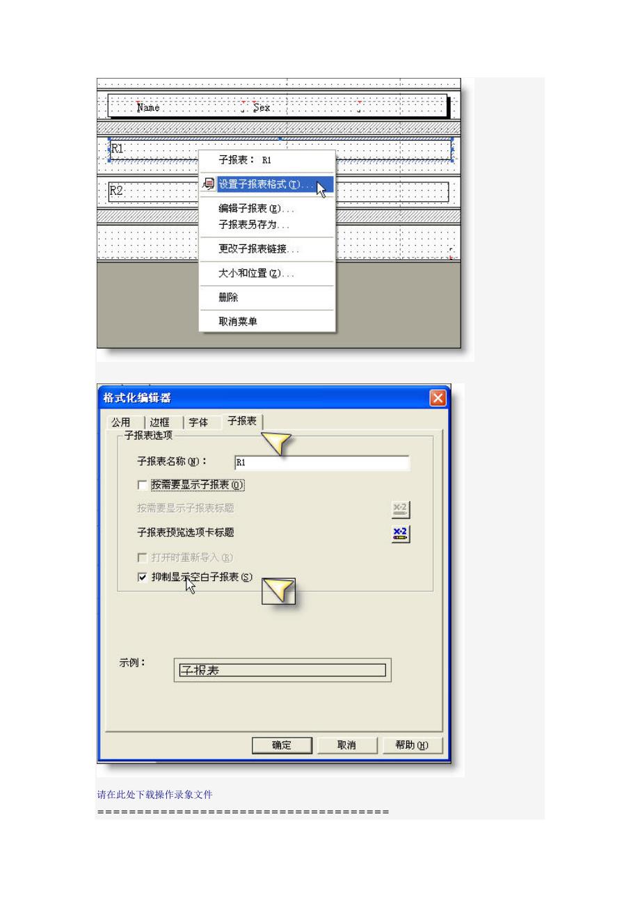 子报表与主报表的链接_第3页