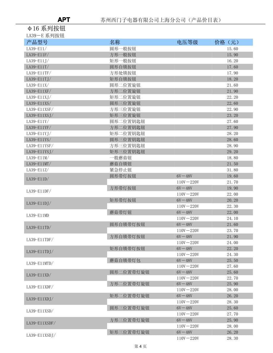 二工元件最新价格表_第5页