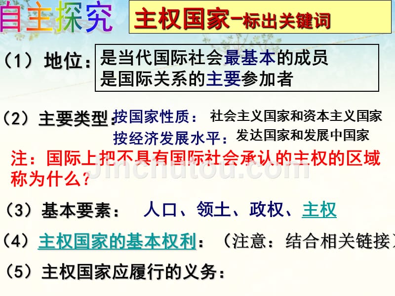 人教版高中政治必修二8.1《国际社会的主要成员：主权国家和国际组织》课件_第5页