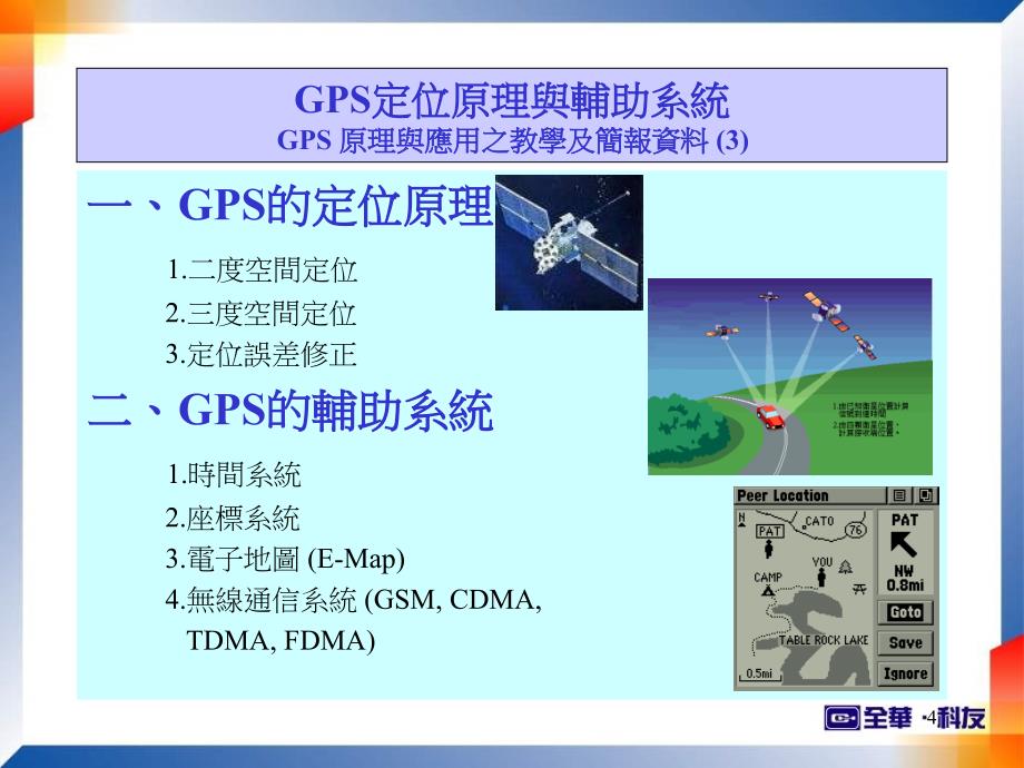 【经管类】GPS 全球衛星定位系統原理與應用講授內容_第4页
