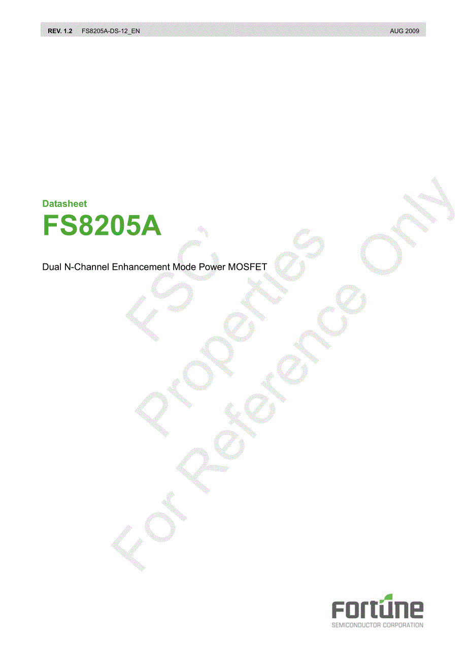 电池保护板ic-fs8205a规格书_第1页