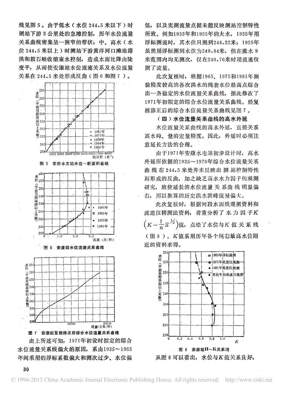 安康水文站洪水流量资料的复核_杨之麟_第4页