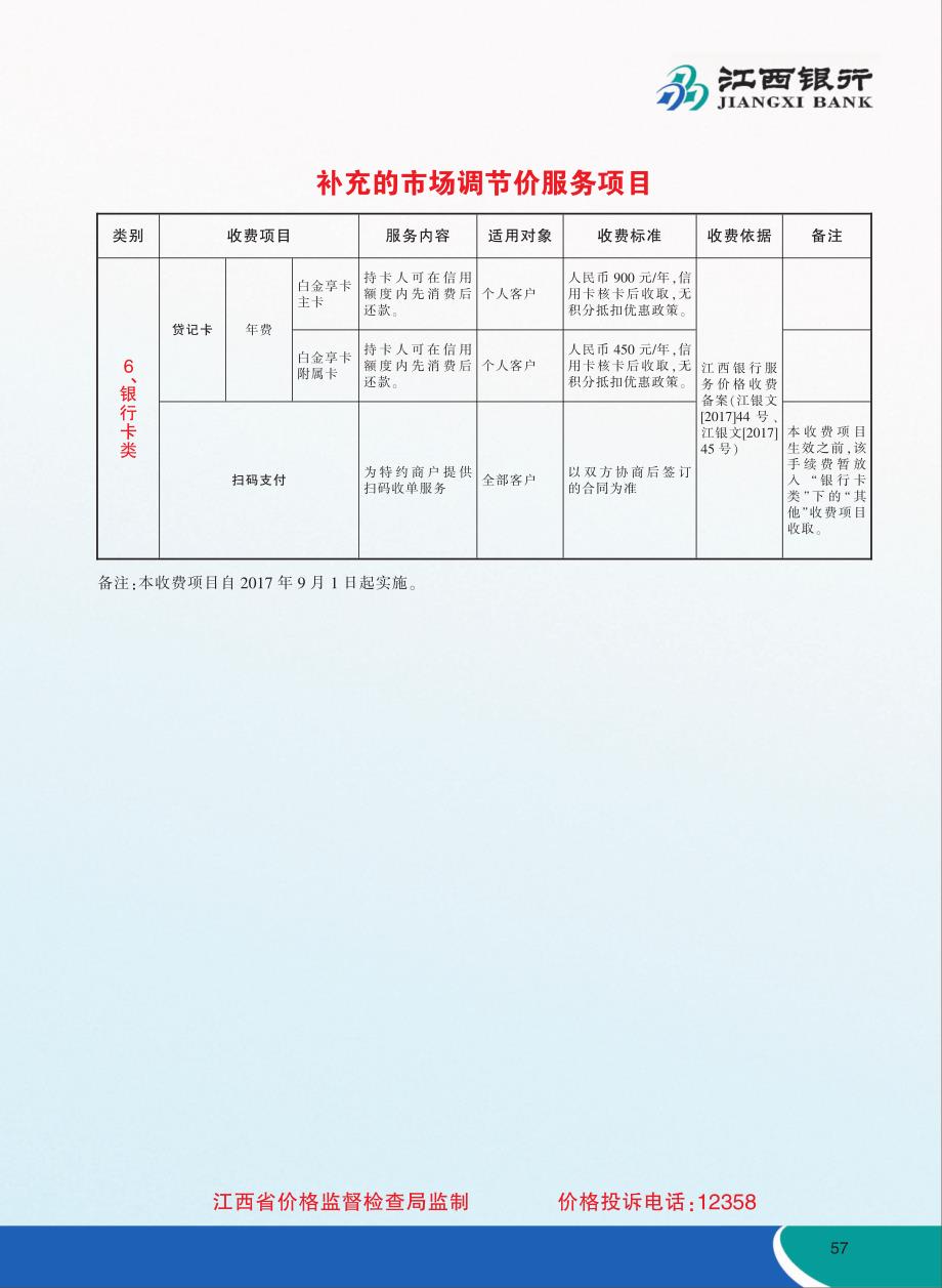 补充的市场调节价服务项目_第1页