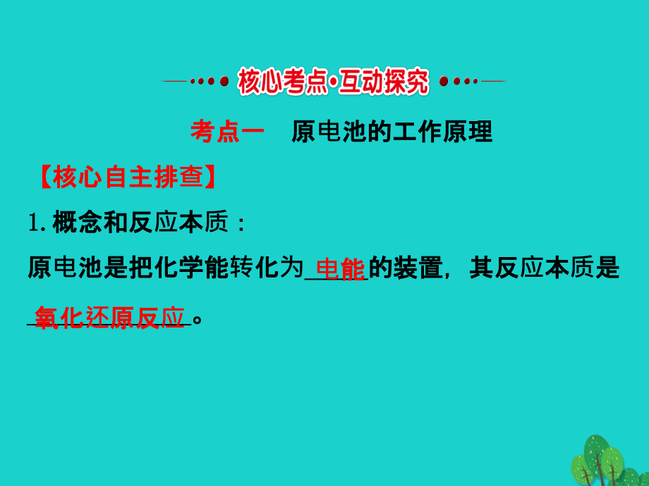 2018届高考化学大一轮复习第六章化学反应与能量6.2原电池化学电源课件新人教版20170815179_第3页