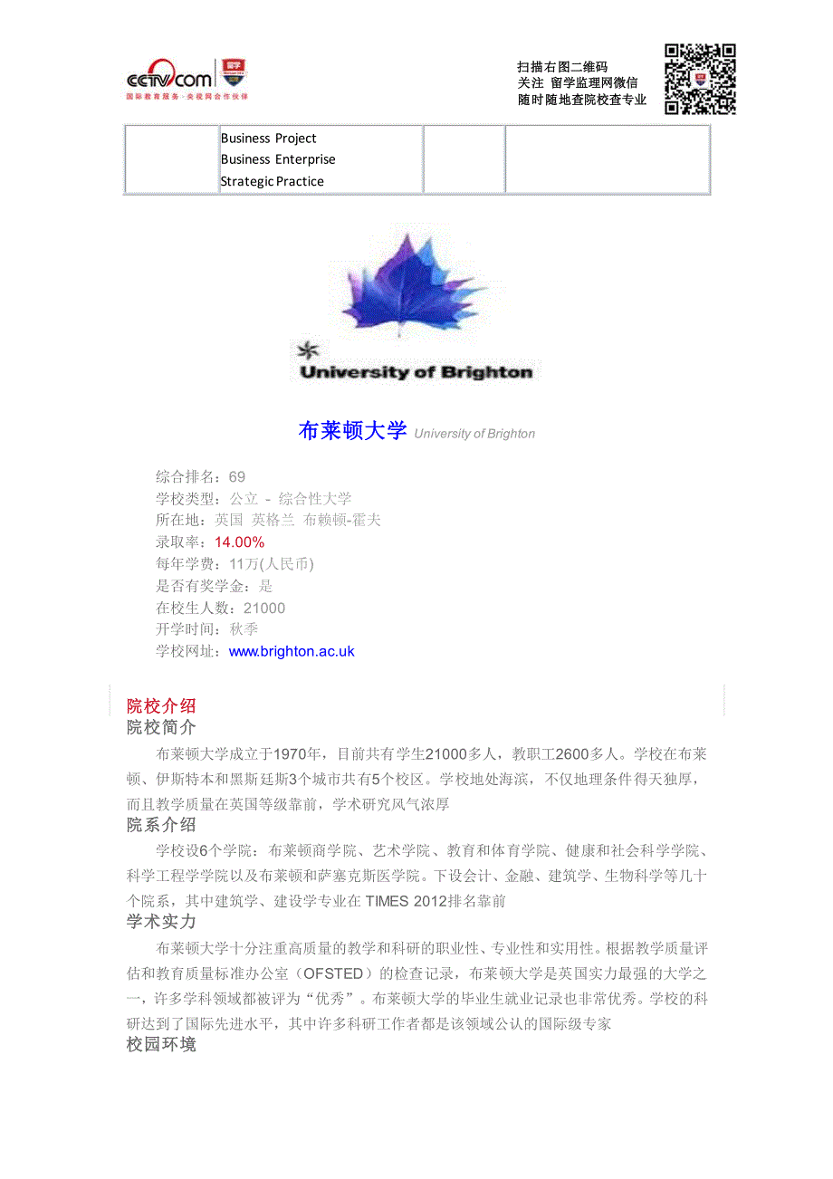 布莱顿大学商业与企业本科入学条件_第2页