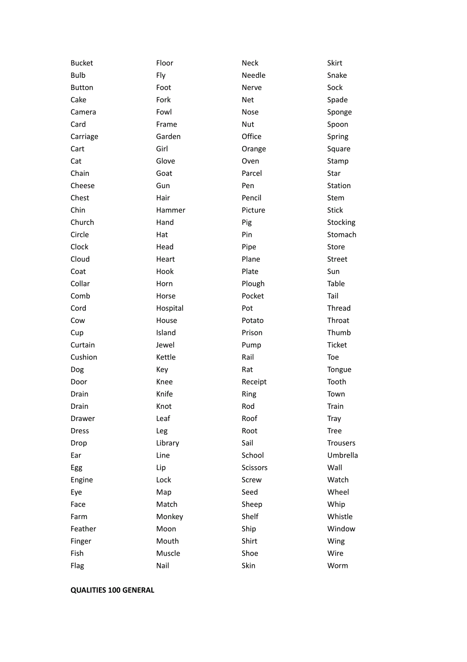 基础英语词表850_第4页