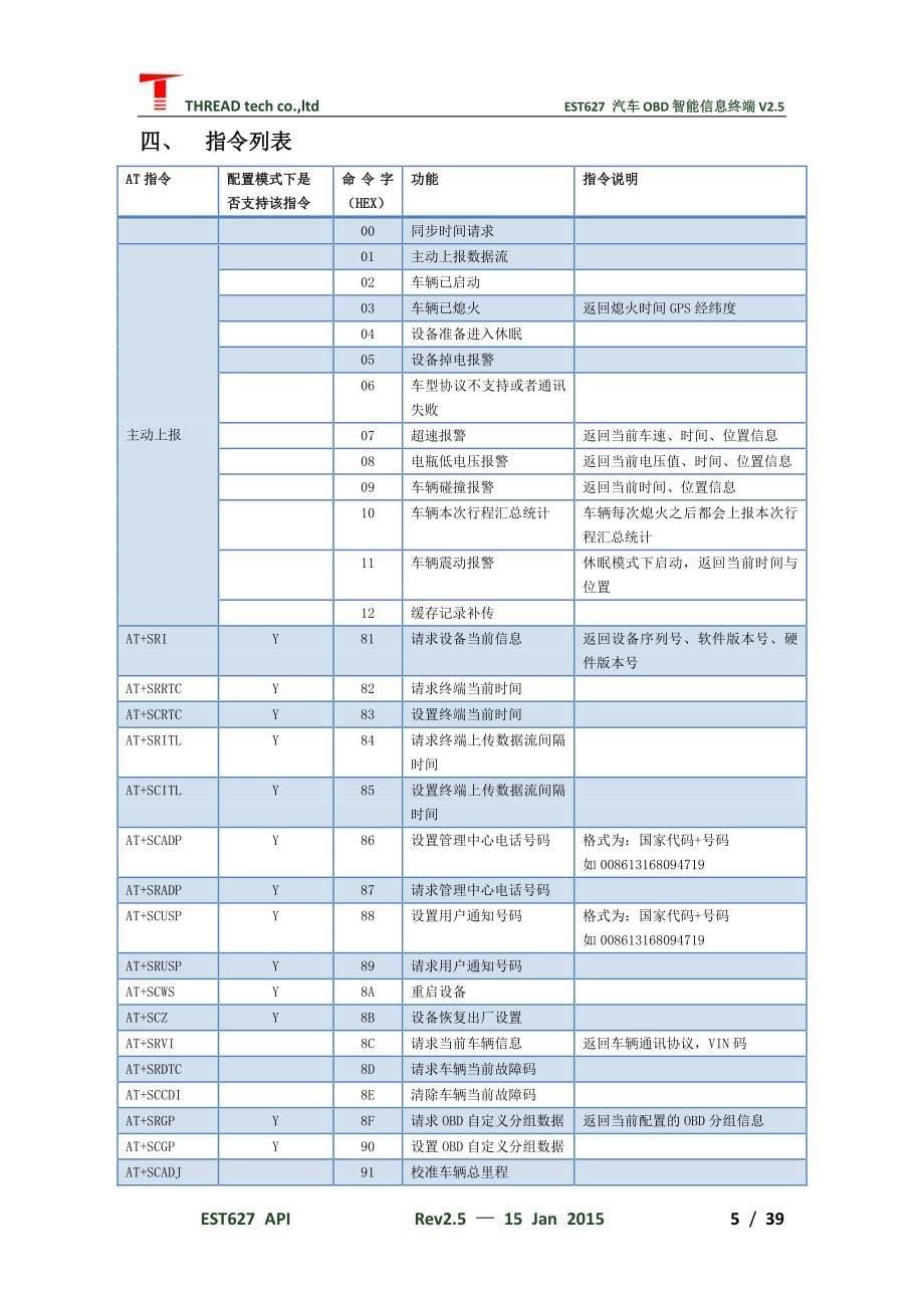 定制4g lte硬件车规级obd车联网标准终端t-box传输协议开发api-v2.5_第5页