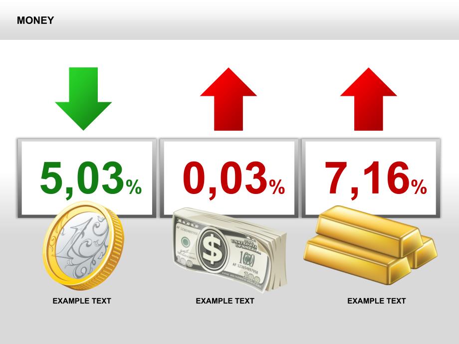 银行卡 金条 钱袋子 美元 硬币 金融理财相关ppt图表模板 (6)_第1页