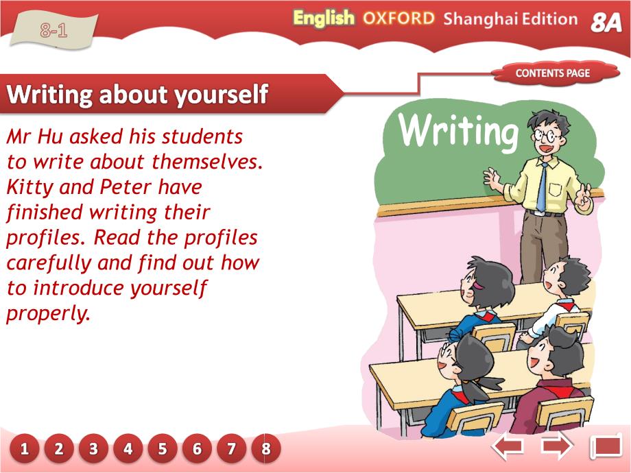 牛津上海版英语八年级上册课件：U1-Writing（共25张）_第4页