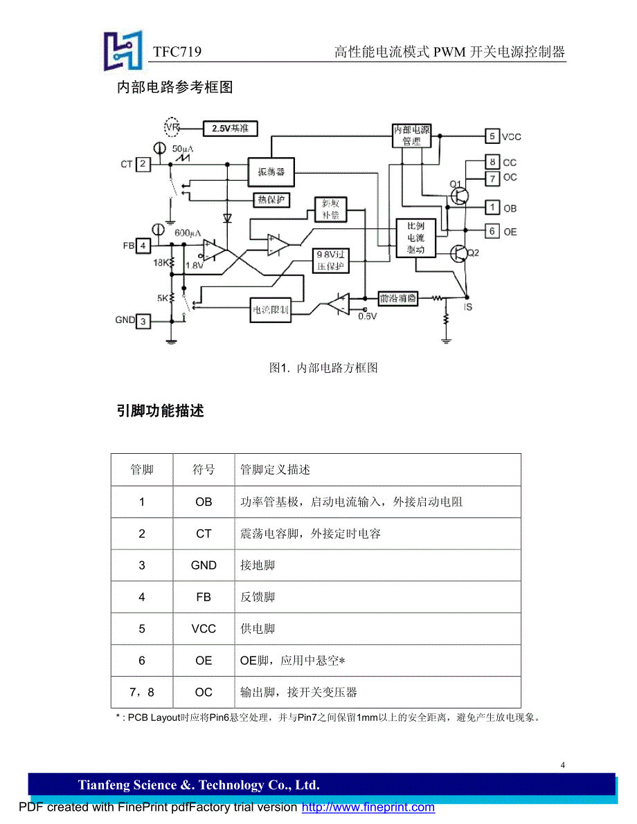 电子元件资料tfc719_第4页