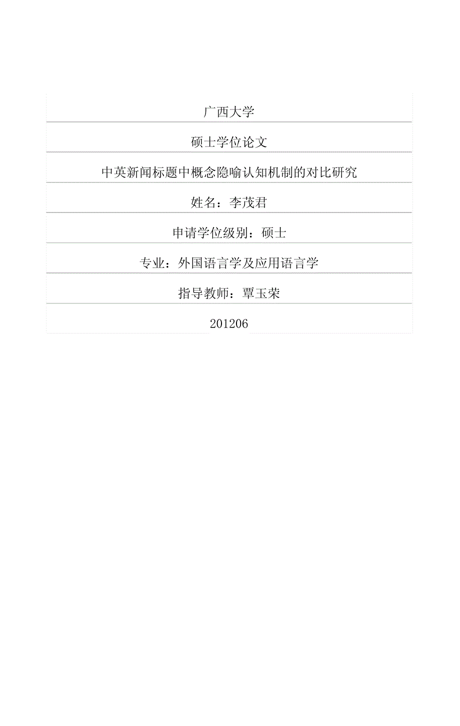 中英新闻标题中概念隐喻认知机制的对比研究_第1页