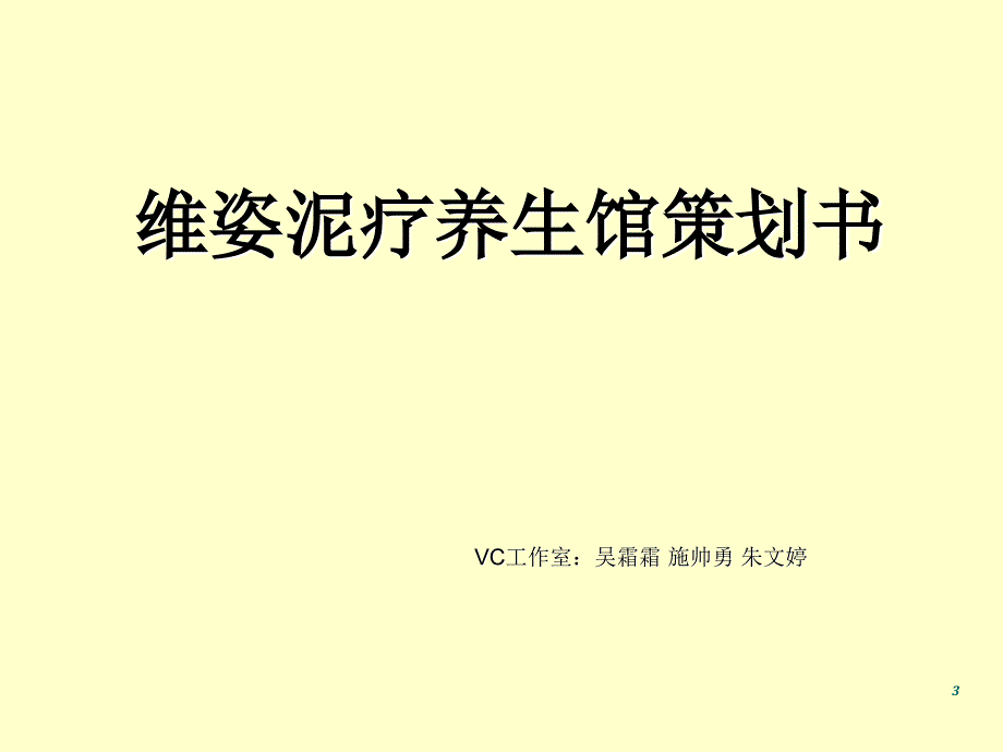 维姿泥疗养生馆策划书_第3页