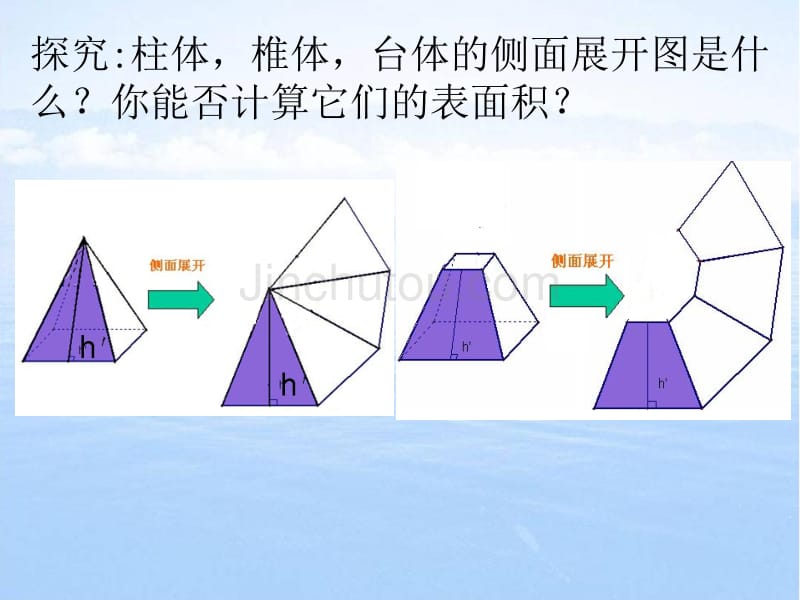 柱体、椎体、台体的表面积_第4页