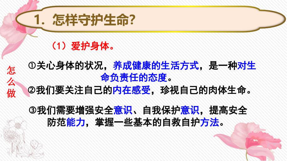 部编版《道德与法治》七年级上册9.1《守护生命》课件（共21张）_第3页