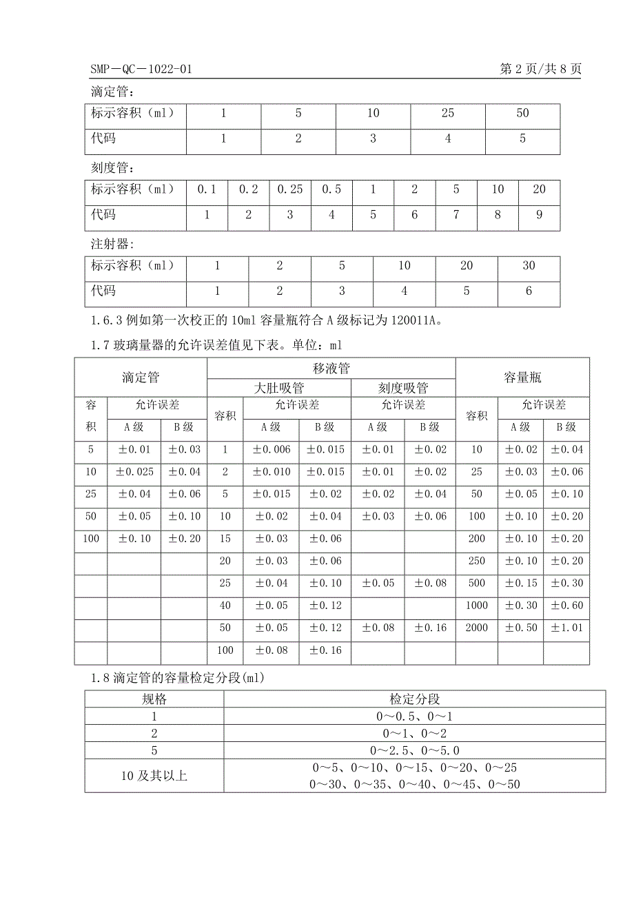 玻璃容器校正及编码管理规定_第2页