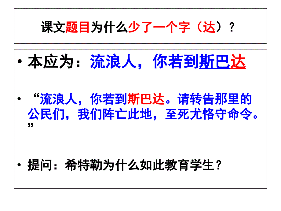 苏教版高中语文必修二第2课《流浪人，你若到斯巴》课件(共35张)_第3页