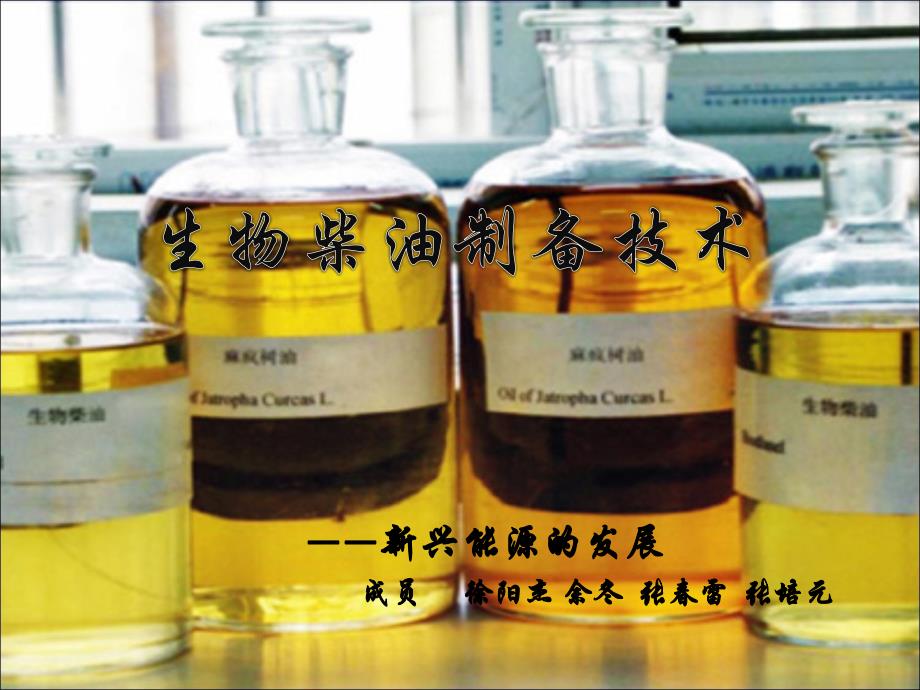 生物柴油制备技术_第1页