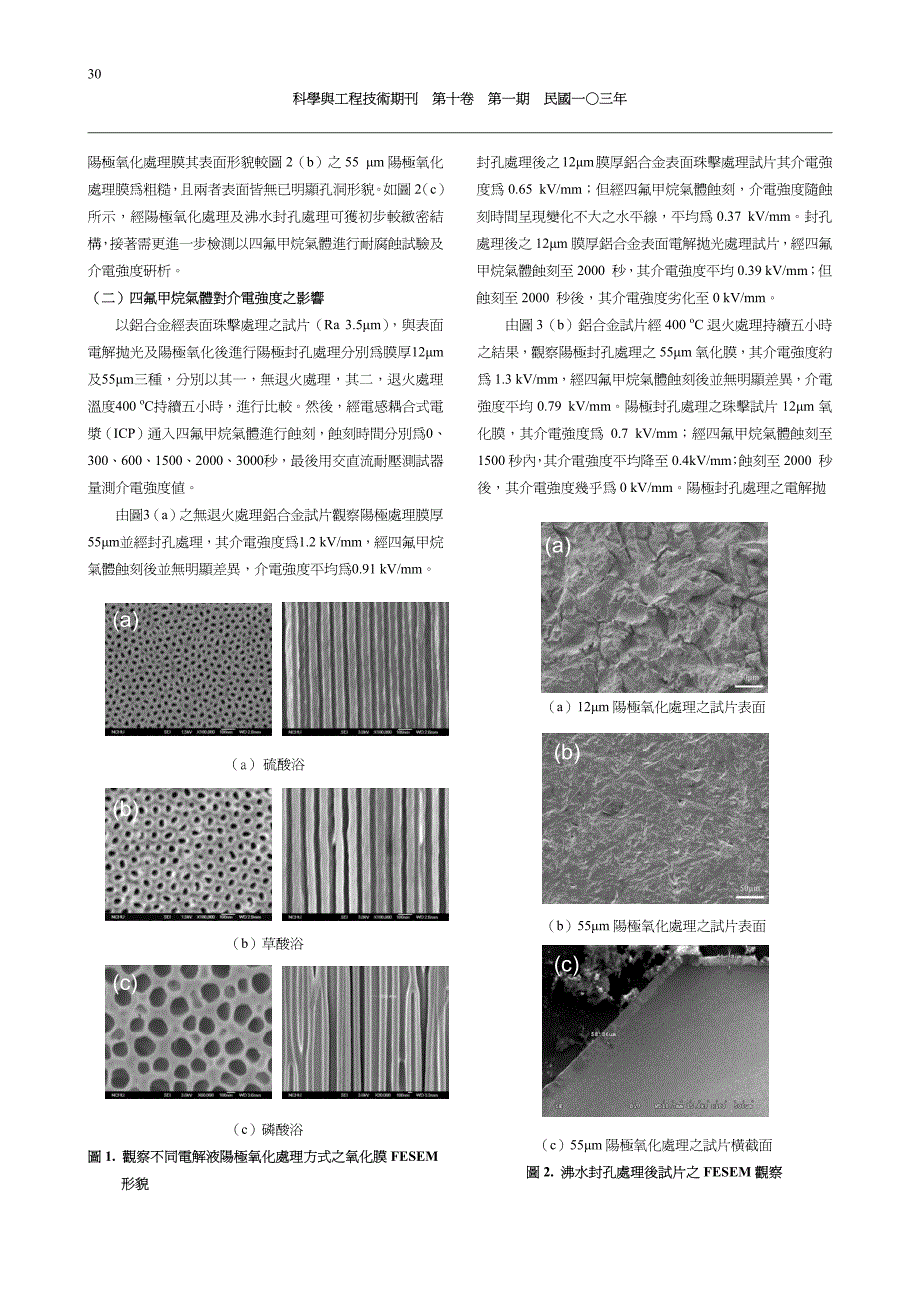 铝阳极氧化处理膜对氟离子之耐腐蚀研析_第4页