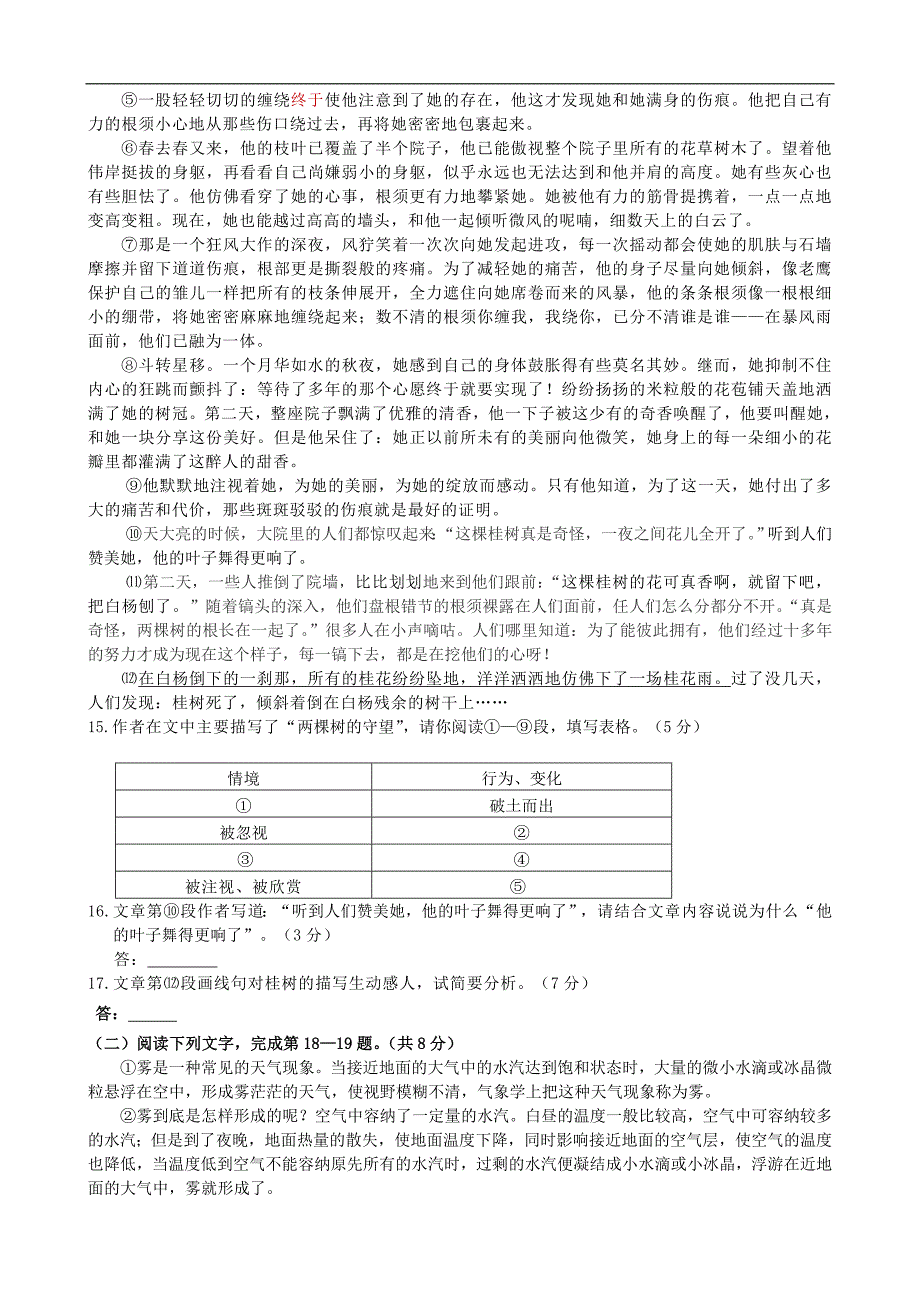 北京市昌平2011年中考语文毕业试卷二模_第4页