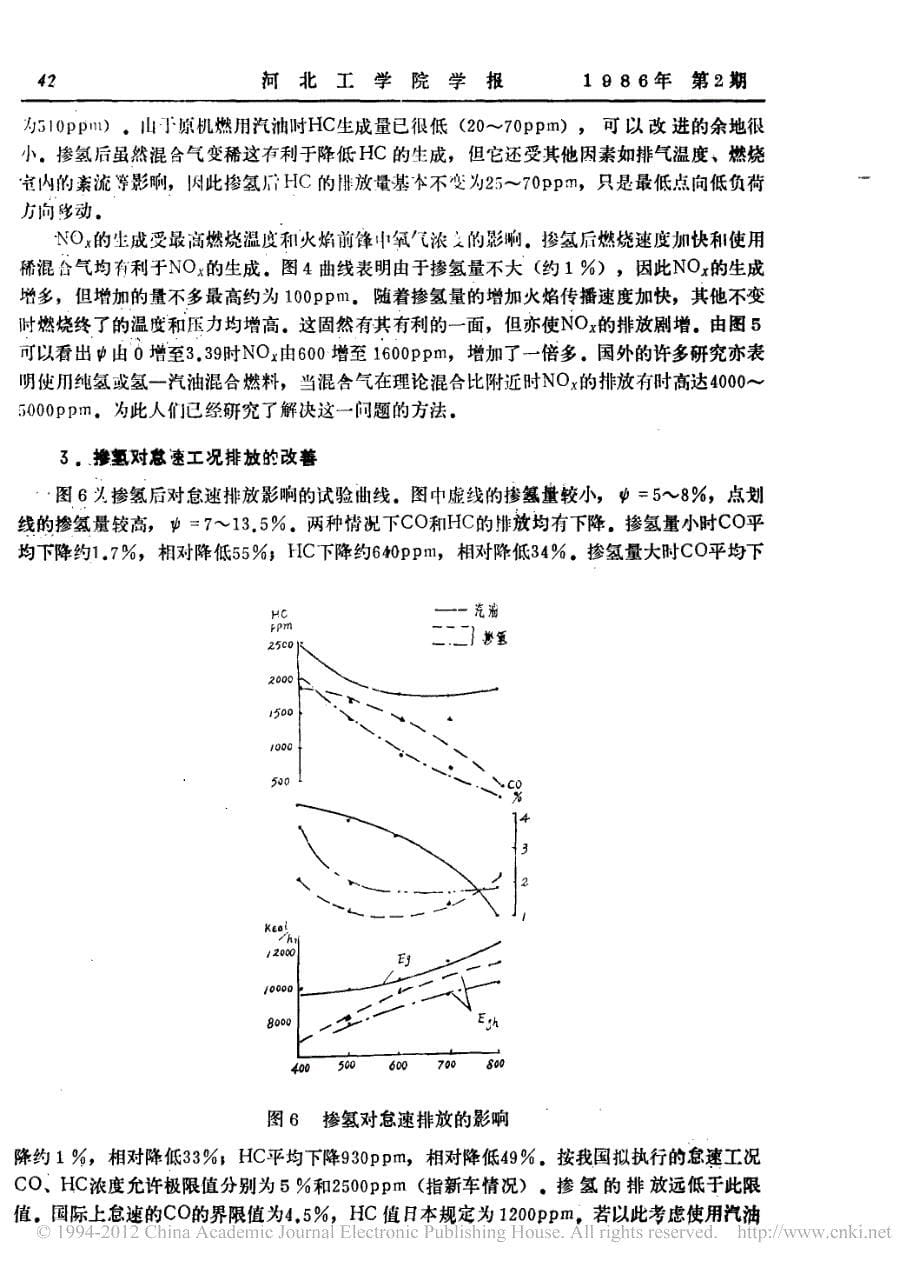 汽油机混合气中少量掺氢的研究_第5页