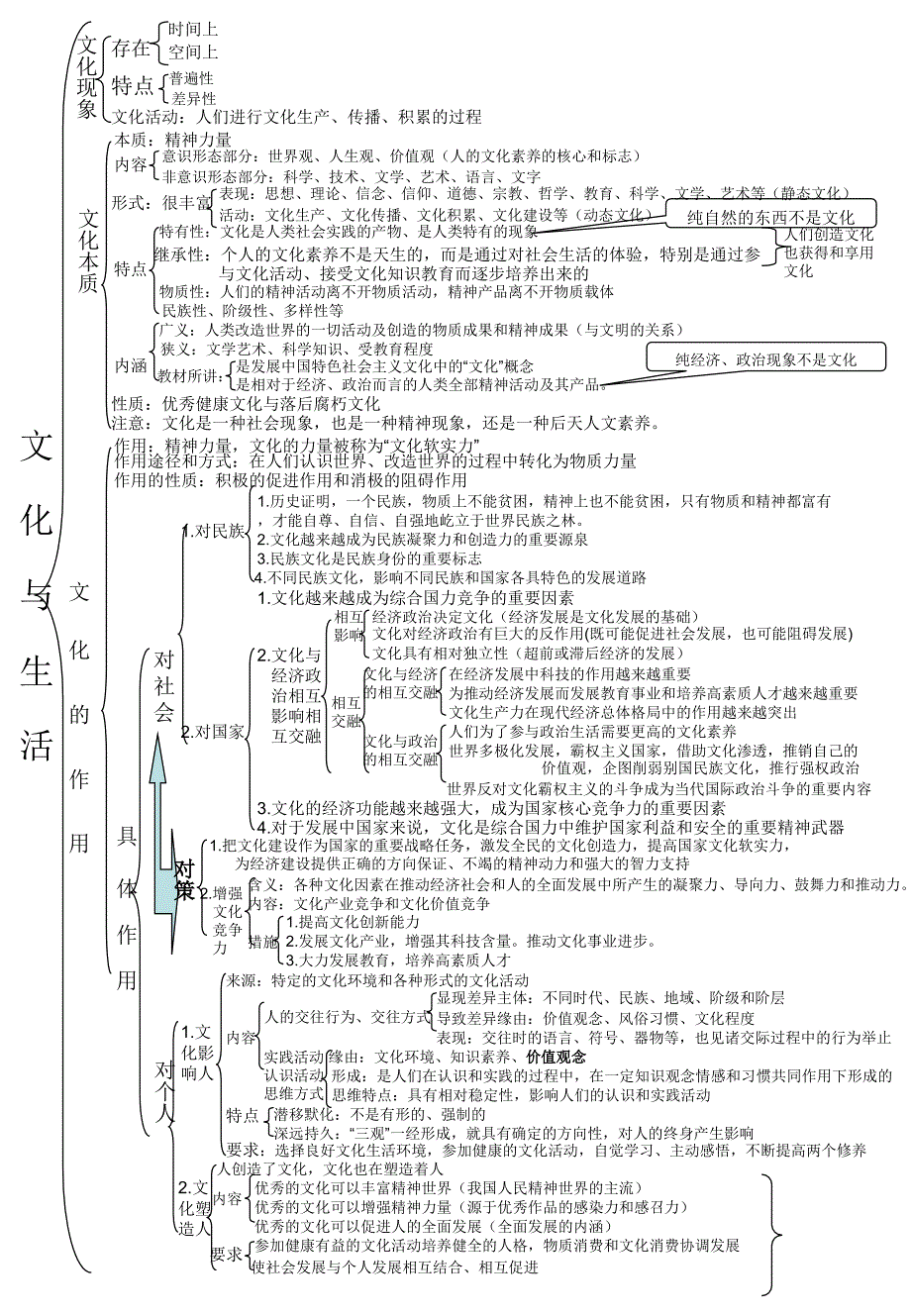 文化生活框架图(1)_第1页