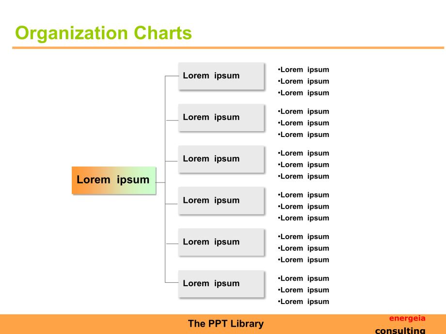 7套总分关系组织架构ppt图表地址_第2页
