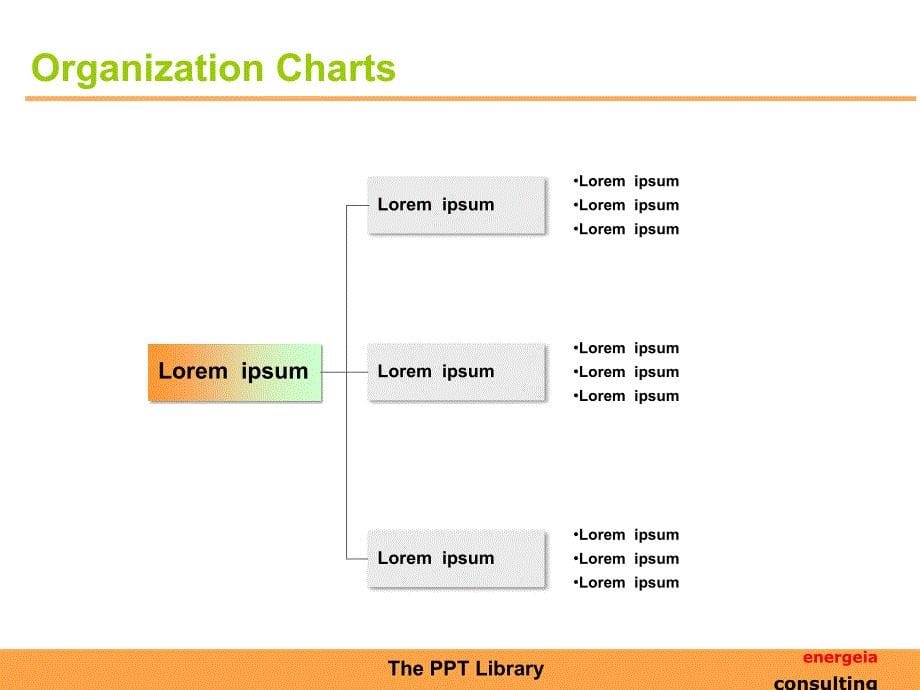 7套总分关系组织架构ppt图表地址_第5页