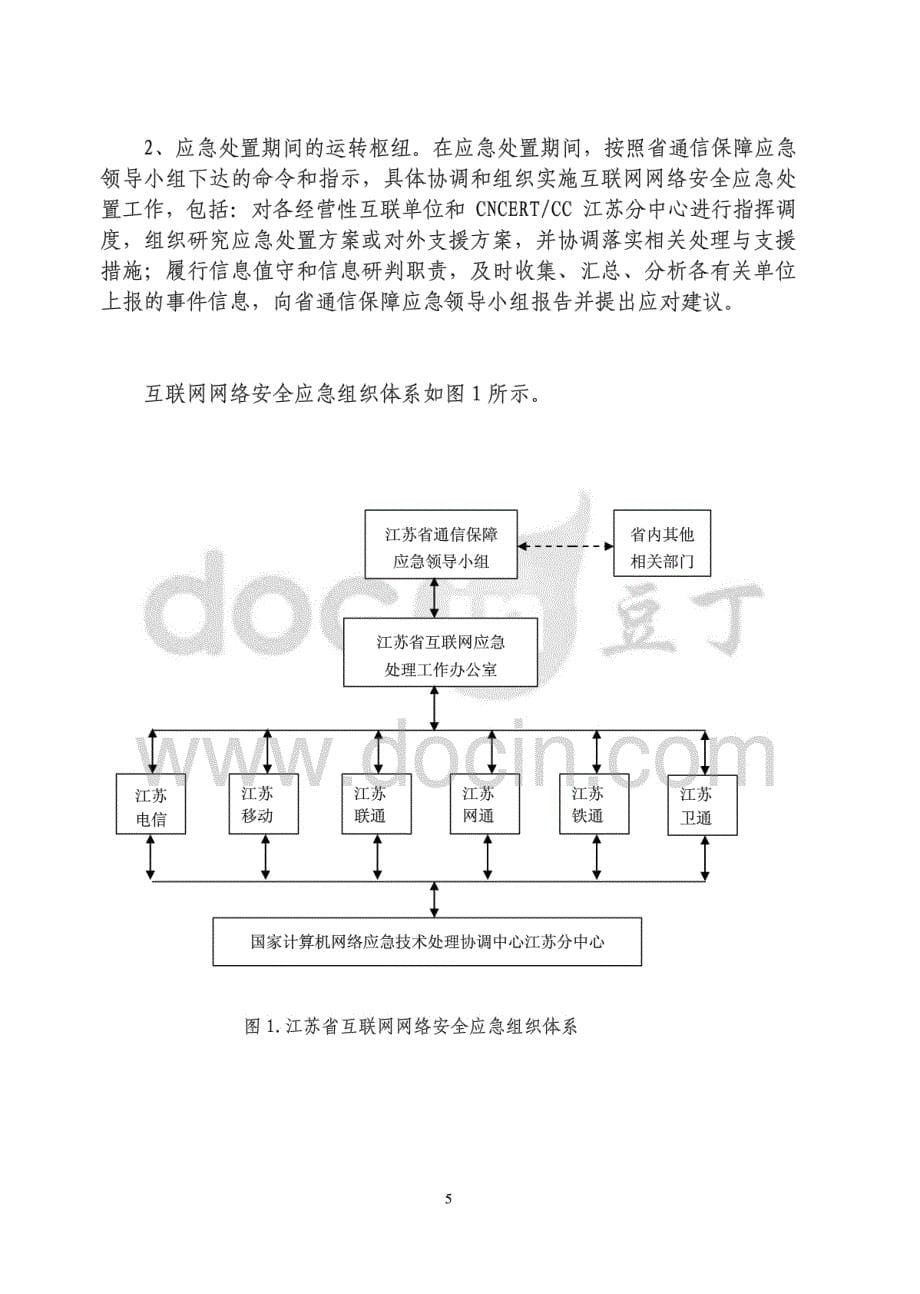 江苏省互联网网络安全应急预案_第5页