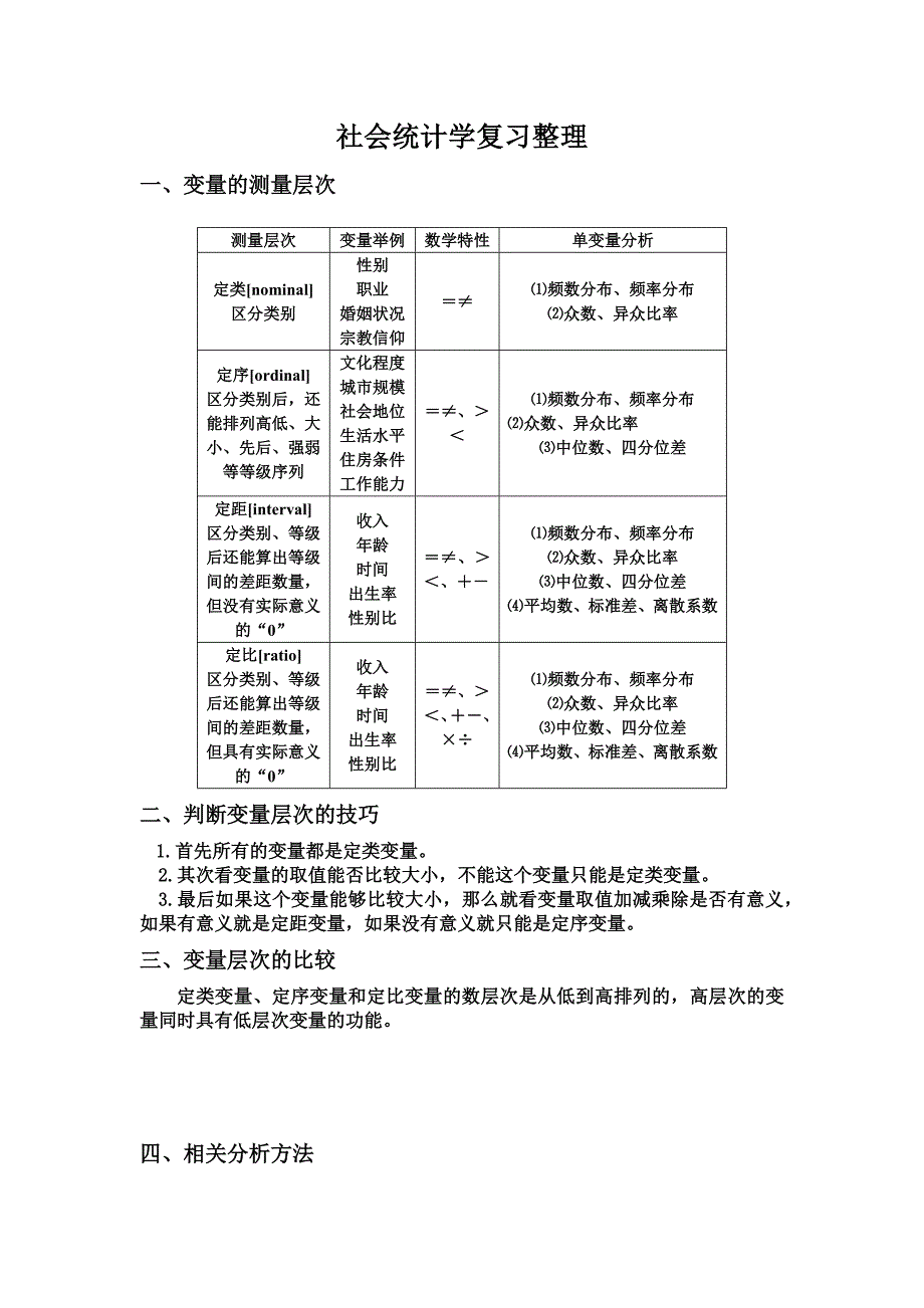 社会统计学复习整理_第1页