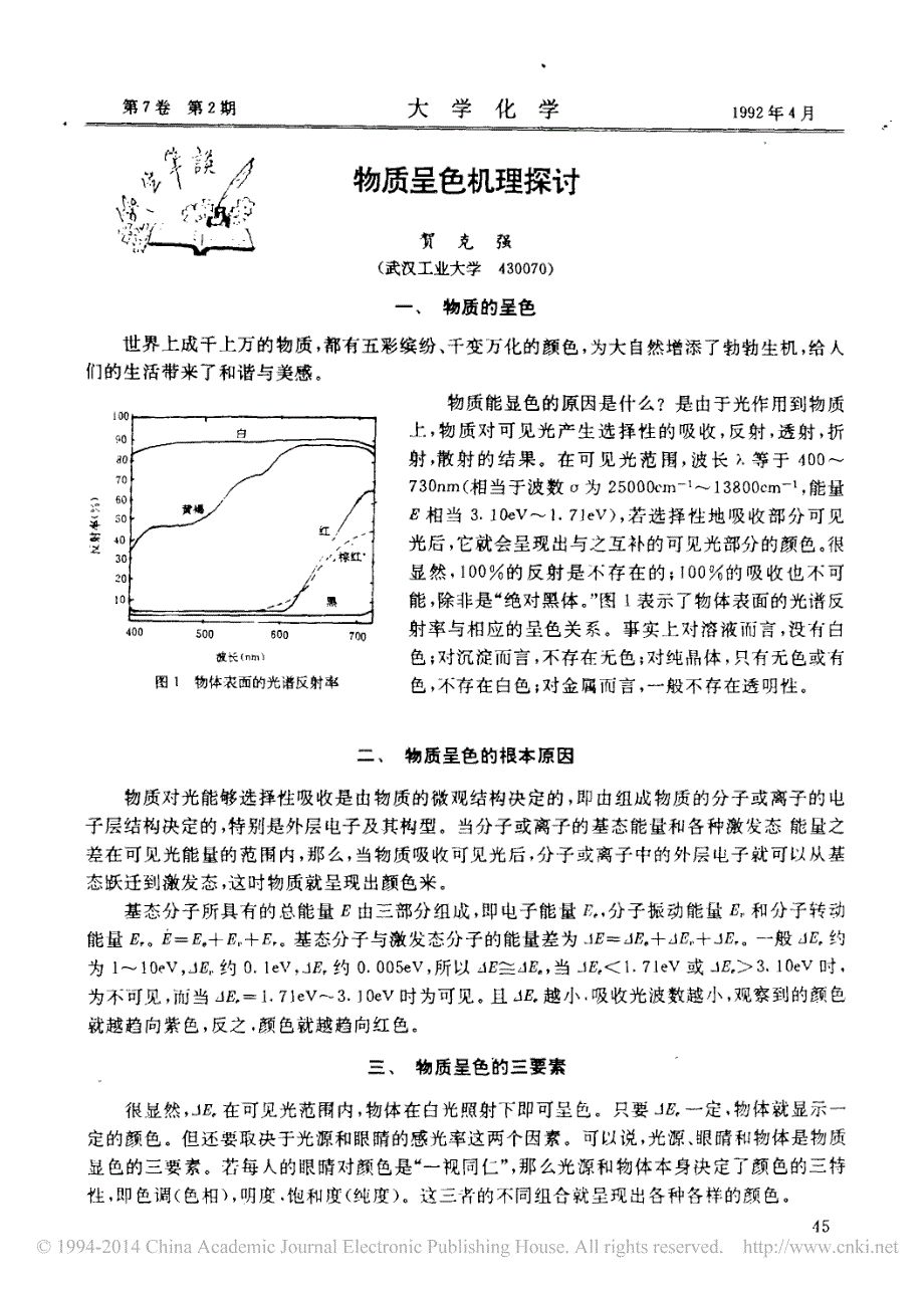 物质呈色机理探讨_第1页