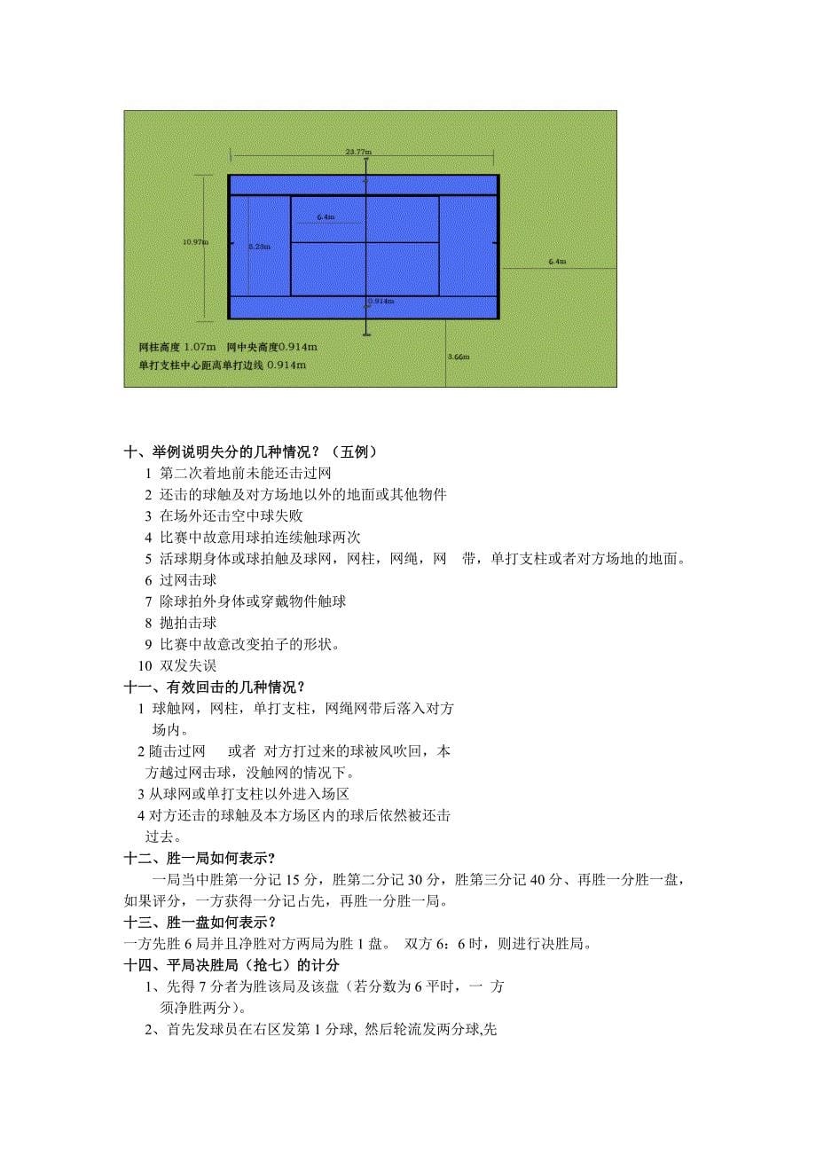 网球运动鉴赏试题_第5页