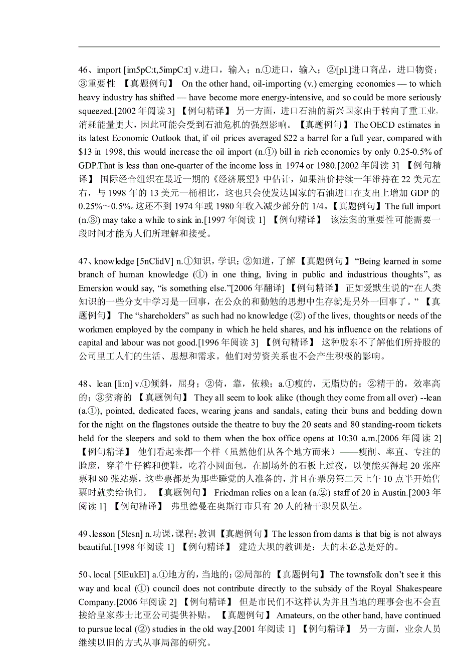 考研常考词组的真题解析_第1页