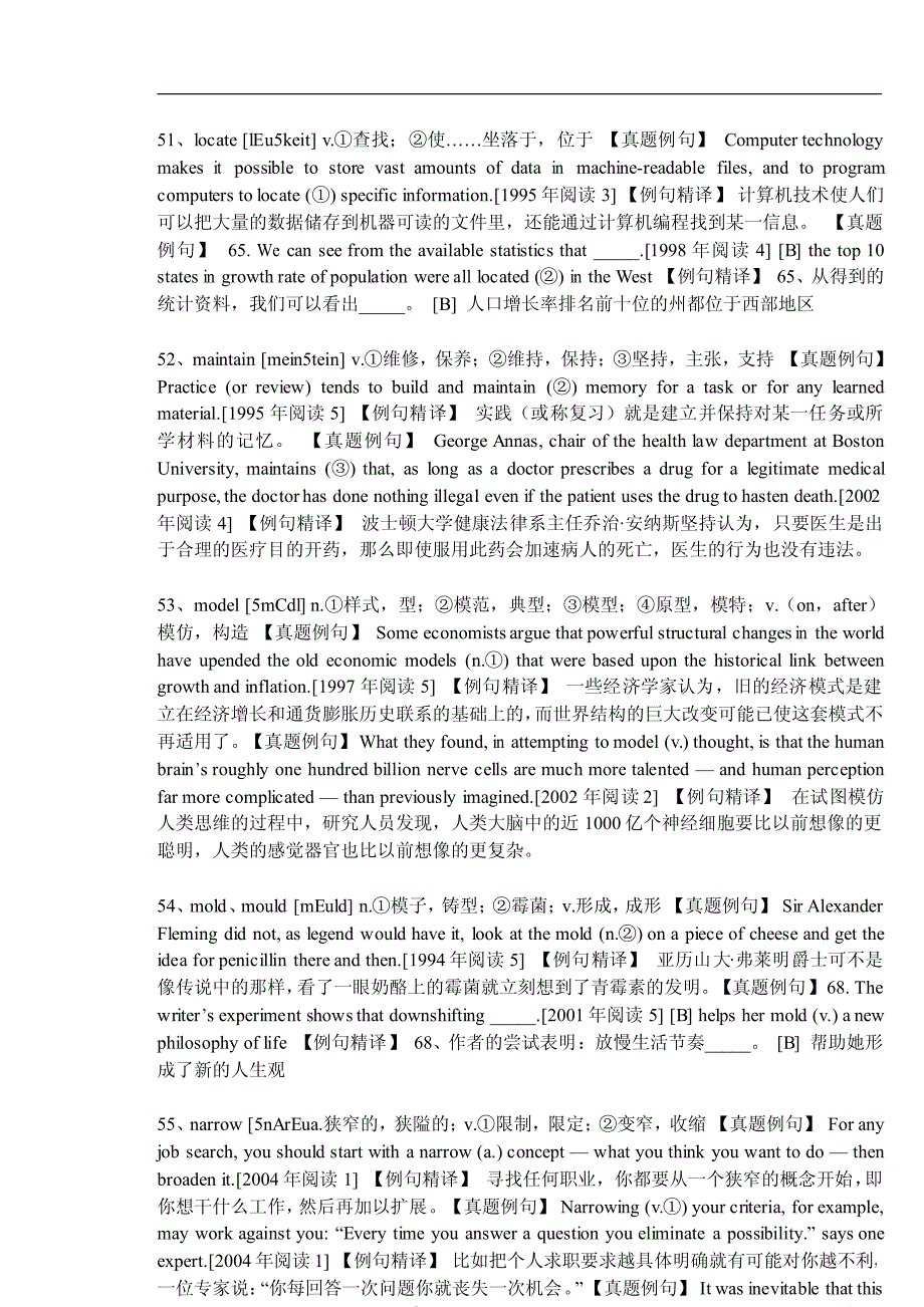 考研常考词组的真题解析_第2页