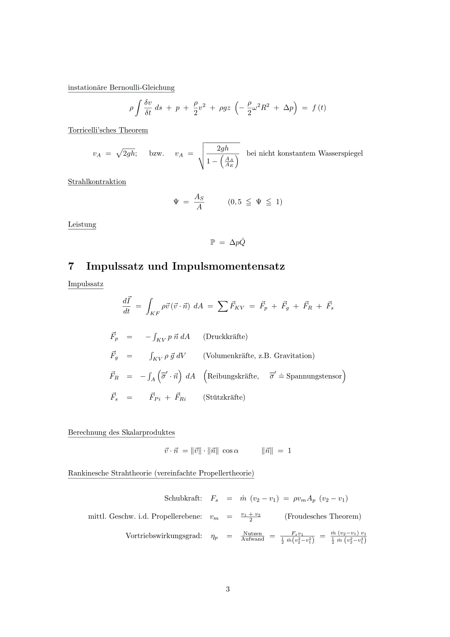 流体力学公式总结(德语)_第4页