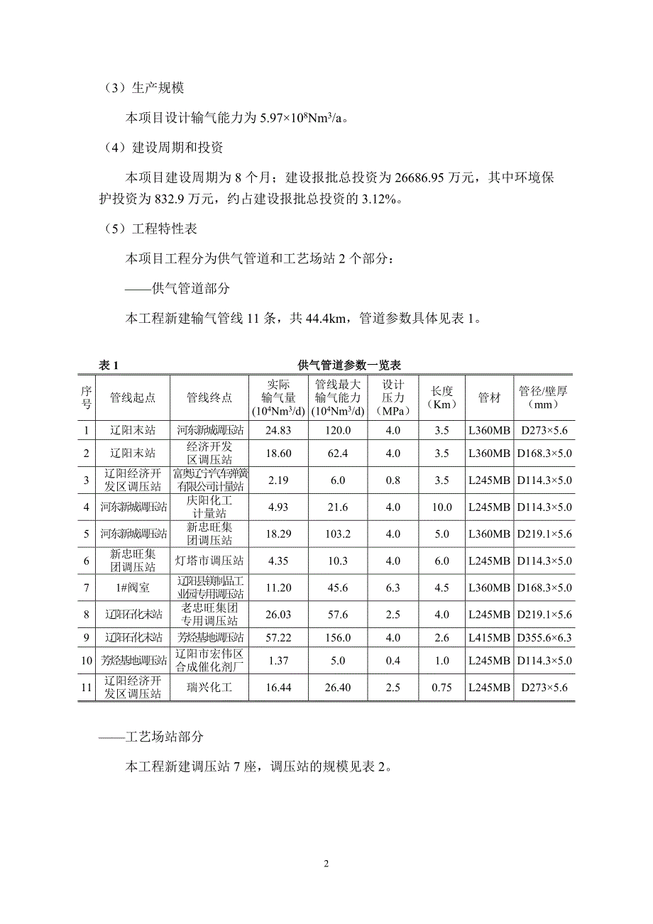 辽阳市天然气支线管网工程（一期）项目_第3页